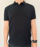 MALHKEBRE "CROWN & NAILS" POLO SHIRT - BLACK - POD