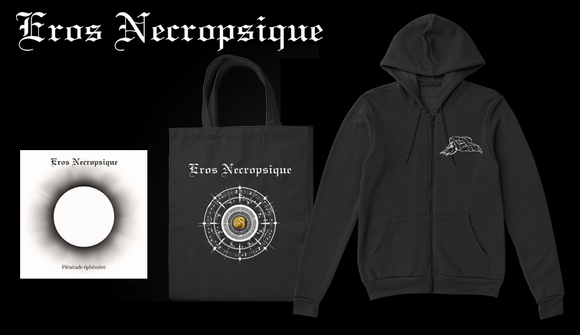 EROS NECROPSIQUE - 2 x LP + ZIP-UP HOODIE + Totebag + Metal Pins - PRE-ORDER