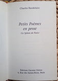 CHARLES BAUDELAIRE - PETITS POEMES EN PROSE - LIVRE